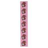 Chemin De Table Long Coeur Magique rose Table Runer Lin Ménage (Devant)