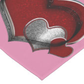 Chemin De Table Long Coeur Magique rose Table Runer Lin Ménage (Coin)