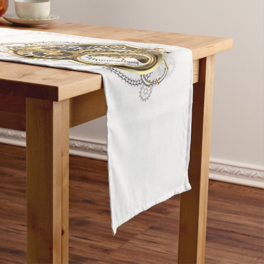 Chemin De Table Long Coeur vapeur avec un manomètre (In Situ)