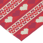 Chemin De Table Long Coeurs tricotant le motif sans couture 1 + vos (Coin)