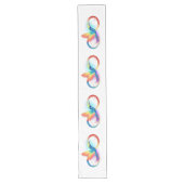 Chemin De Table Long Colibri arc-en-ciel avec symbole Infinity (Devant)