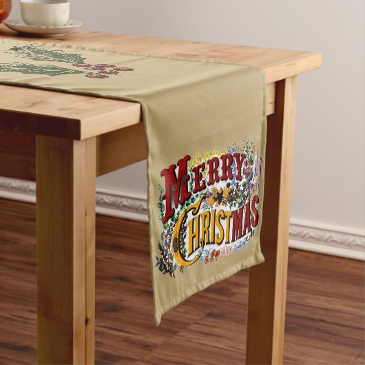 Chemin De Table Long Coloré 1876 Joyeux Noël (In Situ)