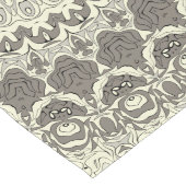 Chemin De Table Long Conception de motif mandala beige et taupe (Coin)