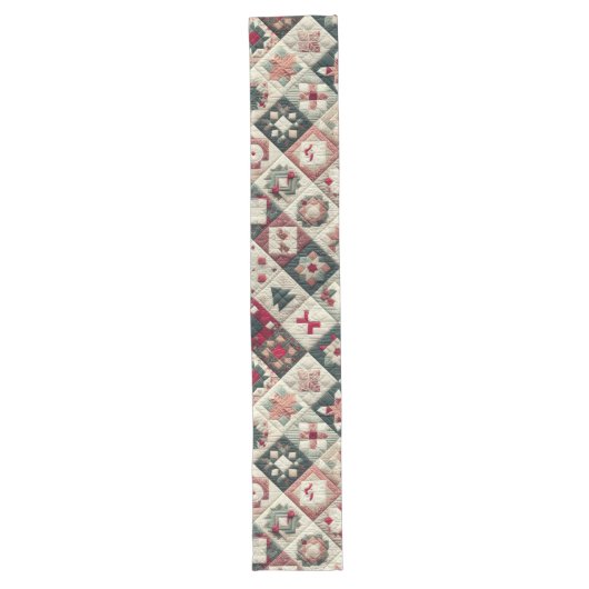 Chemin De Table Long Conception de Noël à plateau (Devant)