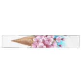Chemin De Table Long Cône rose Sakura crème glacée gaufre (Horizontal)