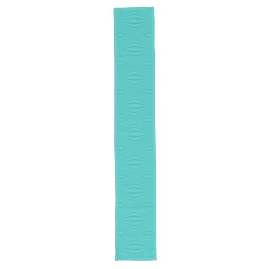 Chemin De Table Long Contour turquoise (Devant)