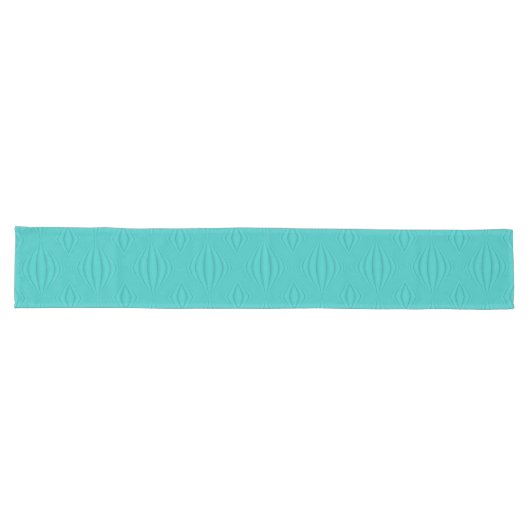 Chemin De Table Long Contour turquoise (Horizontal)