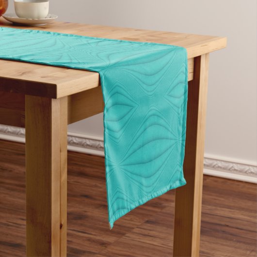 Chemin De Table Long Contour turquoise (In Situ)