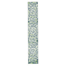 Contrast Harmony: Leaf and Mandala Table Runner