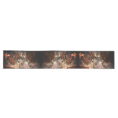 Chemin De Table Long Couches de cristaux avec teinte rustique (Horizontal)