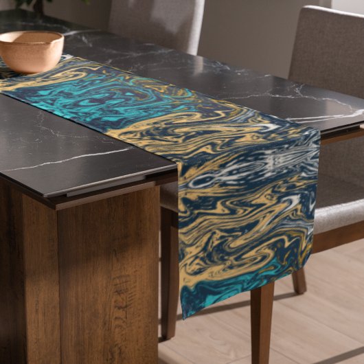 Chemin De Table Long Couleur de carreaux de marbre