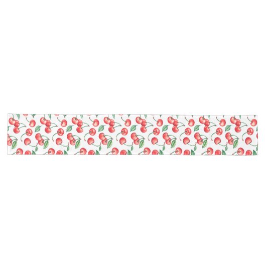 Chemin De Table Long Couleur d'eau Cherry Long Table Runner (Horizontal)