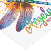 CHEMIN DE TABLE LONG COULEUR PASTEL JOLIMENT DRAGONFLY AVEC DIRE (Coin)