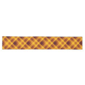 Chemin De Table Long Coup De Grande Table Plaid Citrouille Orange (Horizontal)