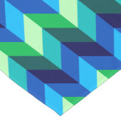 Chemin De Table Long Coureur de grande table Blue Green Ombre Chevrons (Coin)