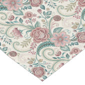 Chemin De Table Long Coureur de table avec florale victorienne (Coin)