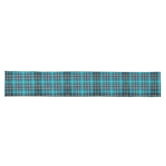 Chemin De Table Long Coureur de table bleue Turquoise intemporelle (Horizontal)