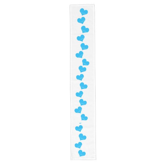 Chemin De Table Long Coureur de table Blue Hearts (Devant)