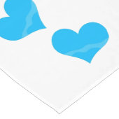 Chemin De Table Long Coureur de table Blue Hearts (Coin)
