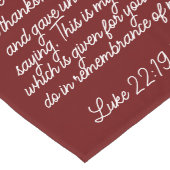 Chemin De Table Long Coureur de table communion rouge Luke 20:19-20 KJV (Coin)