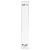 Chemin De Table Long Coureur de table de mariage à monogramme de couple (Devant)
