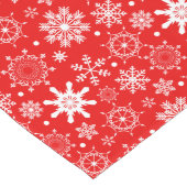 Chemin De Table Long Coureur de table de vacances-Rouge Flocon de neige (Coin)