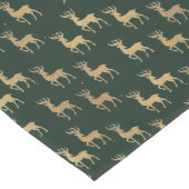 Chemin De Table Long Coureur de table festive vert et or rennes (Coin)