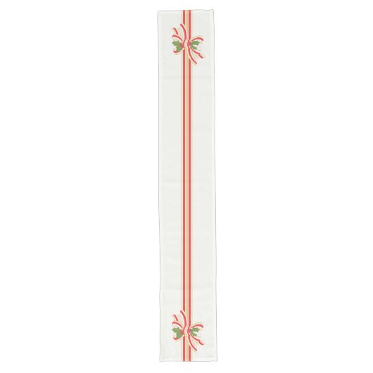 Chemin De Table Long Coureur de table Holly Bow victorienne - Noël (Devant)
