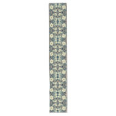 Chemin De Table Long Coureur de table Motif de Dogwood Bleu (Devant)
