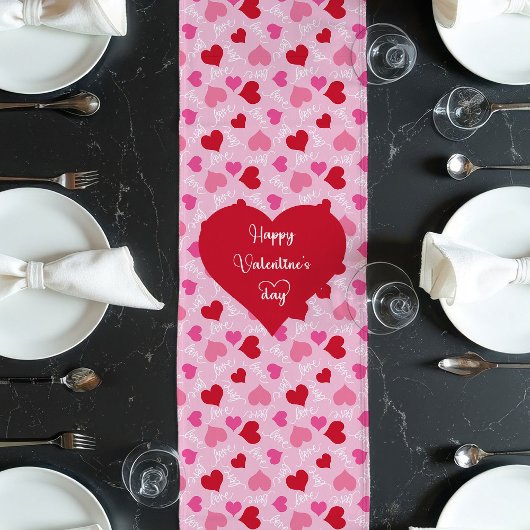 Chemin De Table Long Coureur de table romantique pour femme Saint-Valen