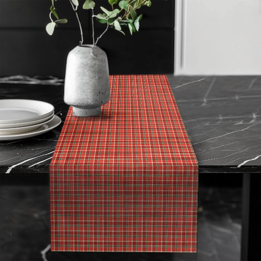 Chemin De Table Long Coureur de table traditionnelle Tartan Plaid pour 