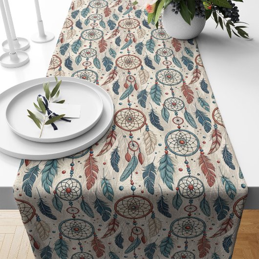 Chemin De Table Long Coureur de table tribale avec symbole Dreamcatcher