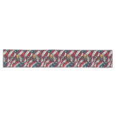 Chemin De Table Long Coureur du quatre juillet Aigle et drapeau Accent (Horizontal)