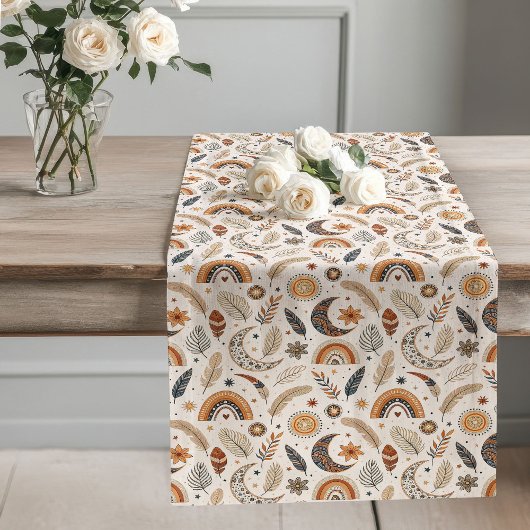 Chemin De Table Long Coureur Eclectique Rainbow Table pour une touche b