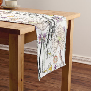 Chemin De Table Long Coureur français de Tableau de fleur de nénuphar