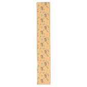 Chemin De Table Long Coureur funky des années 60 Couleurs pastel Style (Devant)
