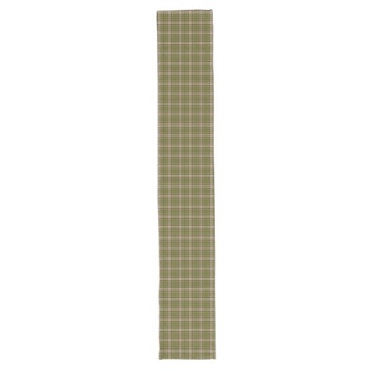 Chemin De Table Long Coureur longue table Tartan vert (Devant)