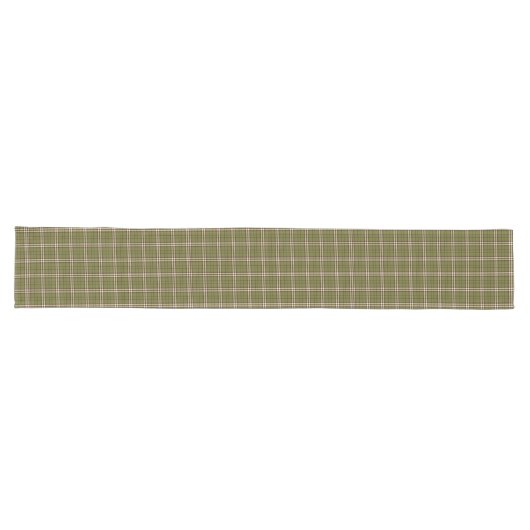 Chemin De Table Long Coureur longue table Tartan vert (Horizontal)
