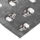 Chemin De Table Long Crâne noir et blanc Halloween (Coin)