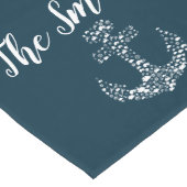 Chemin De Table Long Critère maritime Ancre nautique / côtier (Coin)