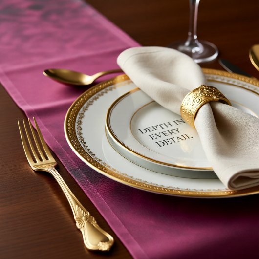 Chemin De Table Long Crushed Bloom