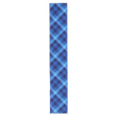 Chemin De Table Long Cute Rétro Océan Bleu Plaid Grande Table Runer (Devant)