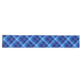 Chemin De Table Long Cute Rétro Océan Bleu Plaid Grande Table Runer (Horizontal)
