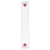 Chemin De Table Long Cute Smiling Kawaii Watermelon (Devant)
