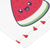 Chemin De Table Long Cute Smiling Kawaii Watermelon (Coin)