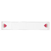 Chemin De Table Long Cute Smiling Kawaii Watermelon (Horizontal)