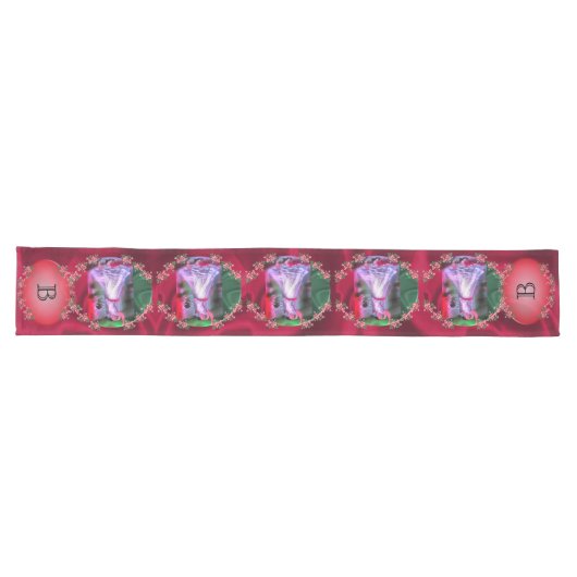 Chemin De Table Long Danseuse mexicaine et Rose 0175 (Horizontal)