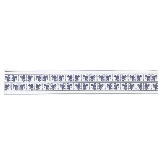 Chemin De Table Long Dark Blue Dragons Table Runner (Horizontal)