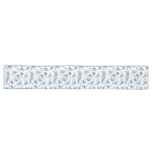 Chemin De Table Long Dauphins et vagues bleus (Horizontal)