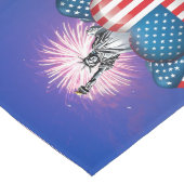 Chemin De Table Long Défilé du 4 juillet "Que la liberté sonne" (Coin)